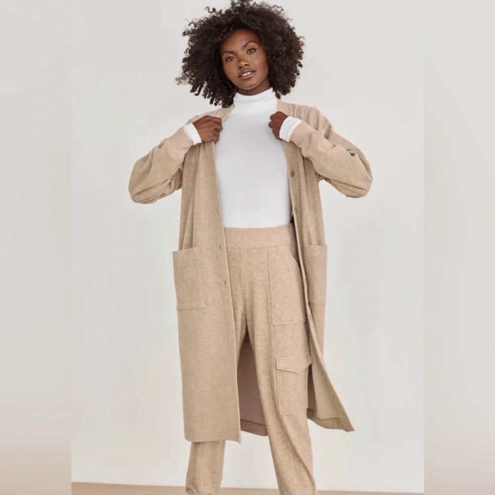 NEW SPLENDID - Long Fleece Cardigan - Picture 5 of 13